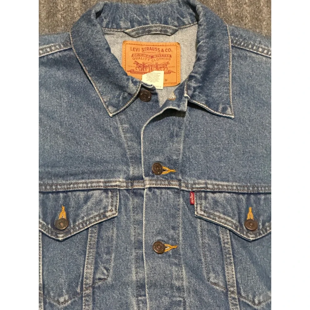 Vintage Y2K Levi's 70508-7112 Relaxed Trucker Denim Jacket Mens M 2003 Blue